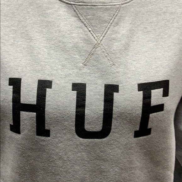 Huf gray crewneck large - Picture 2 of 5